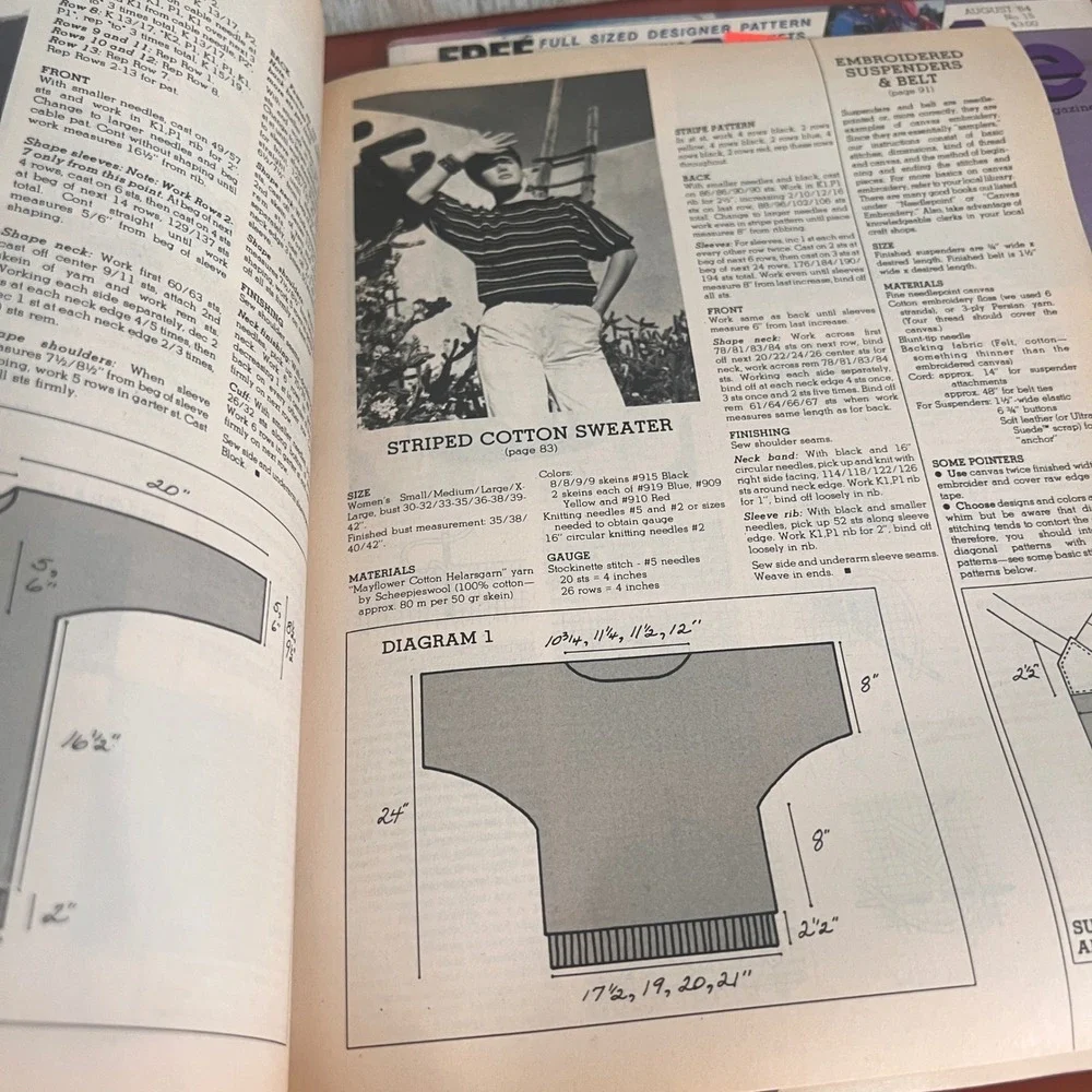 Vtg‎ Handmade Magazine Lot 1984 June No 14 August No 15 Sewing Quilting Patterns